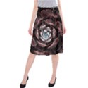 Flower Fractal Art Cool Petal Abstract Midi Beach Skirt View1
