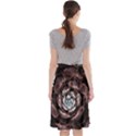 Flower Fractal Art Cool Petal Abstract Midi Beach Skirt View2