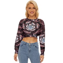 Flower Fractal Art Cool Petal Abstract Lightweight Long Sleeve Sweatshirt