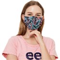 Leaves Leaf Pattern Patterns Colorfu Fitted Cloth Face Mask (Adult) View1
