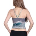 Big Storm Wave Spaghetti Strap Bra Top View2