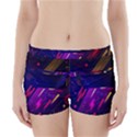 Colorful Abstract Background Creative Digital Art Colorful Geometric Artwork Boyleg Bikini Wrap Bottoms View1