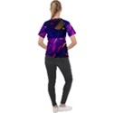 Colorful Abstract Background Creative Digital Art Colorful Geometric Artwork Women s Sport Raglan Tee View2