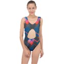 Minimalist Abstract Shaping Abstract Digital Art Minimalism Center Cut Out Swimsuit View1