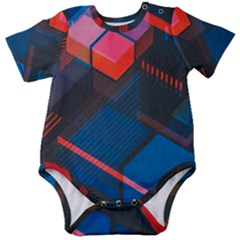 Minimalist Abstract Shaping Abstract Digital Art Minimalism Baby Short Sleeve Bodysuit