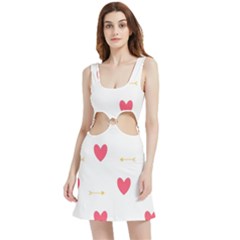 Hearts-36 Velour Cutout Dress
