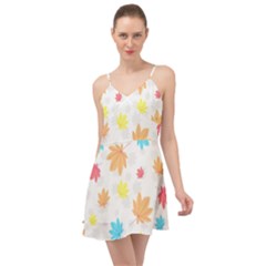 Leaves-141 Summer Time Chiffon Dress