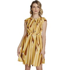 Pasta-79 Cap Sleeve High Waist Dress