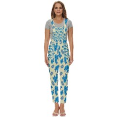 Rose-blue Women s Pinafore Overalls Jumpsuit