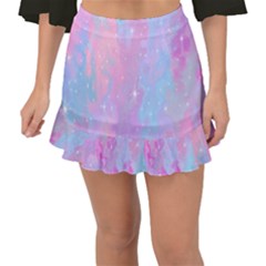 Space-25 Fishtail Mini Chiffon Skirt