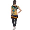 Ai Generated Surrealist Fantasy Dream Moon Space Puff Sleeve Tunic Top View2