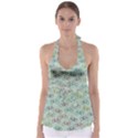 Bicycle Bikes Pattern Ride Wheel Cycle Icon Babydoll Tankini Top View1