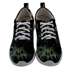Tropical Leaves Leaf Foliage Monstera Nature Home Women Athletic Shoes