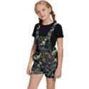 Tropical Leaf Leaves Foliage Monstera Nature Kids  Short Overalls View2