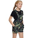 Tropical Leaf Leaves Foliage Monstera Nature Kids  Short Overalls View3