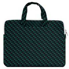 Lines Pattern Texture Stripes Particles Modern Macbook Pro 16  Double Pocket Laptop Bag 