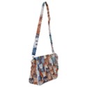 Cats Watercolor Pet Animal Mammal Shoulder Bag with Back Zipper View1