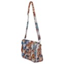 Cats Watercolor Pet Animal Mammal Shoulder Bag with Back Zipper View2