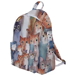 Cats Watercolor Pet Animal Mammal The Plain Backpack by Jancukart