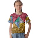 Wheel Of Emotions Feeling Emotion Thought Language Critical Thinking Kids  Cuff Sleeve Scrunch Bottom Tee View1