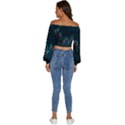 Flag Patterns On Forex Charts Long Sleeve Crinkled Weave Crop Top View4
