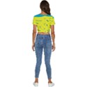 Summer Fun Short Sleeve Square Neckline Crop Top  View4