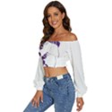 Naturally Me  Long Sleeve Crinkled Weave Crop Top View2