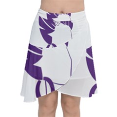 Naturally Me  Chiffon Wrap Front Skirt