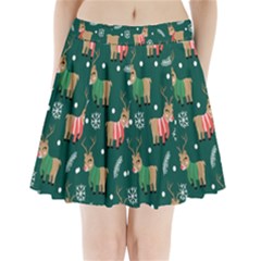Cute Christmas Pattern Doodle Pleated Mini Skirt by Semog4