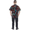 Stained Glass Mosaic Abstract Men s Short Sleeve Shirt View2