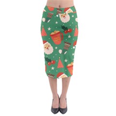 Colorful Funny Christmas Pattern Midi Pencil Skirt by Semog4