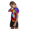 Abstract Background Colorful Pattern Kids  Frill Chiffon Blouse View2