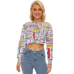 Writing Author Motivation Words Lightweight Long Sleeve Sweatshirt