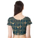 Background Non Seamless Pattern Short Sleeve Crop Top View2