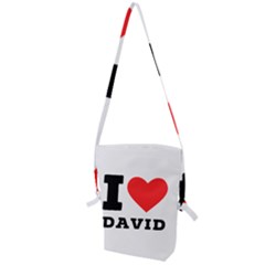 I Love David Folding Shoulder Bag by ilovewhateva