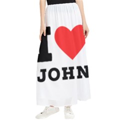 I Love John Maxi Chiffon Skirt by ilovewhateva