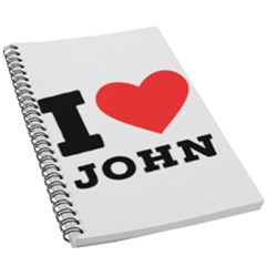 I Love John 5 5  X 8 5  Notebook by ilovewhateva