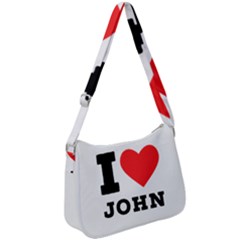I Love John Zip Up Shoulder Bag by ilovewhateva