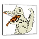 Cat Playing The Violin Art Canvas 24  x 20  (Stretched) View1