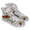 Cat Playing The Violin Art Men s Hi-Top Skate Sneakers View3