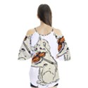 Cat Playing The Violin Art Flutter Tees View2