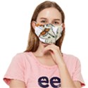 Cat Playing The Violin Art Fitted Cloth Face Mask (Adult) View1