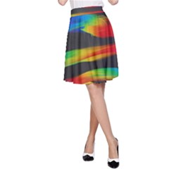 Colorful Background A-line Skirt