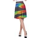 Colorful Background A-Line Skirt View1