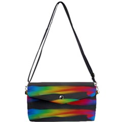 Colorful Background Removable Strap Clutch Bag by Semog4