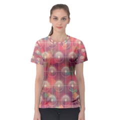 Background Abstract Women s Sport Mesh Tee