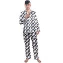 Diagonal-stripe-pattern Men s Long Sleeve Satin Pajamas Set View1