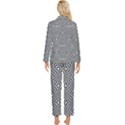 Background-pattern-halftone Womens  Long Sleeve Velvet Pocket Pajamas Set View2