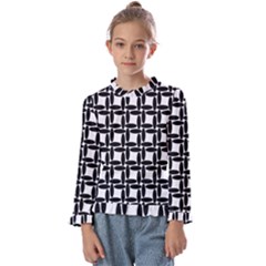 Ellipse-pattern-background Kids  Frill Detail Tee