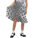 Background-pattern-halftone-- Kids  Ruffle Flared Wrap Midi Skirt View1